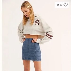 NWT Free People Denim Mini Skirt